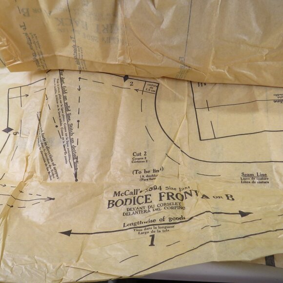 McCalls 2894 Sewing Pattern Swim Suit, Cover Up, Wrap Dress, Sundress w tie - Picture 9 of 10